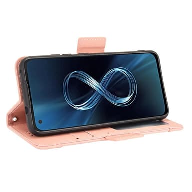 SKALO Asus Zenfone 8 6-FACK Plånboksfodral - Rosa