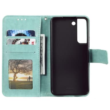 SKALO Samsung S22 Mandala Plånboksfodral - Turkos