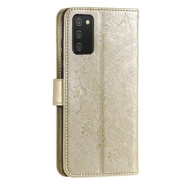 SKALO Samsung A02s / A03s Mandala Plånboksfodral - Guld