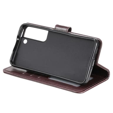 SKALO Samsung S22 Mandala Plånboksfodral - Mörkbrun