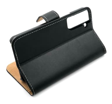 SKALO Samsung S22+ Plånboksfodral Äkta Skinn - Ljusrosa