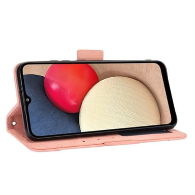 SKALO Samsung A02s / A03s 6-FACK Plånboksfodral - Rosa