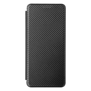 SKALO Moto G51 Carbon Fiber Plånboksfodral - Svart