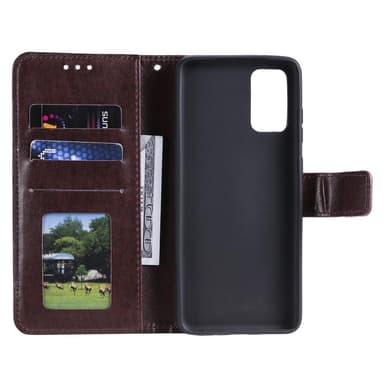 SKALO Samsung A53 5G Mandala Plånboksfodral - Mörkbrun