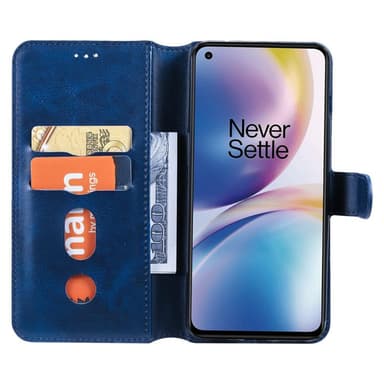 SKALO OnePlus Nord 2 Klassiskt Plånboksfodral - Blå