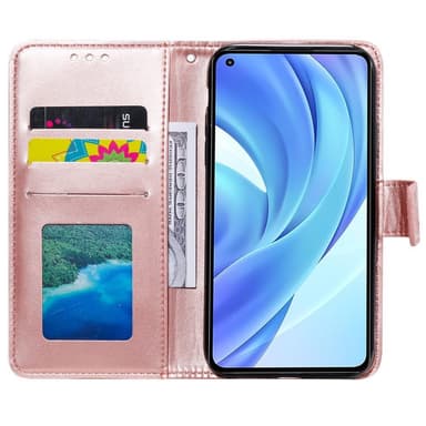 SKALO Xiaomi Mi 11 Lite Mandala Plånboksfodral - Roséguld