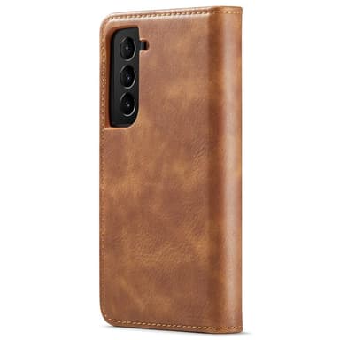 DG MING Samsung S22 2-i-1 Magnet Plånboksfodral - Brun