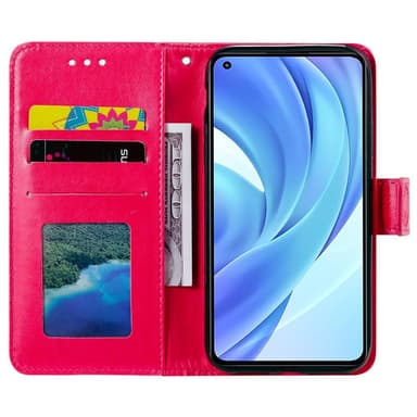 SKALO Xiaomi Mi 11 Lite Mandala Plånboksfodral - Cerise