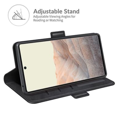 SKALO Google Pixel 6 Premium Plånboksfodral - Svart