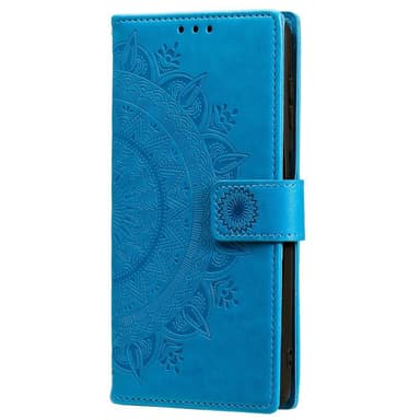 SKALO Samsung S22+ Mandala Plånboksfodral - Blå