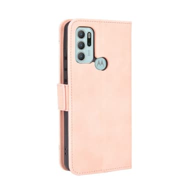 SKALO Moto G60S 6-FACK Plånboksfodral - Rosa