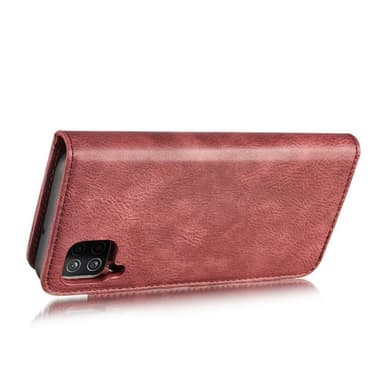 DG MING Samsung A22 4G 2-i-1 Magnet Plånboksfodral - Röd