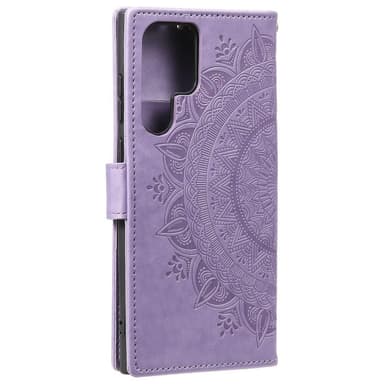 SKALO Samsung S22 Ultra Mandala Plånboksfodral - Lila