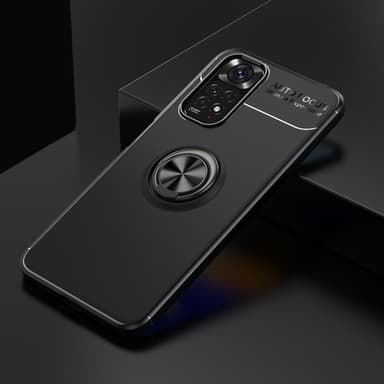 Xiaomi Redmi Note 11 / 11S skal med Finger Ring och inbyggd plåt