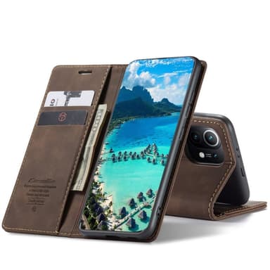 CASEME Plånboksfodral Xiaomi Mi 11 - Coffee