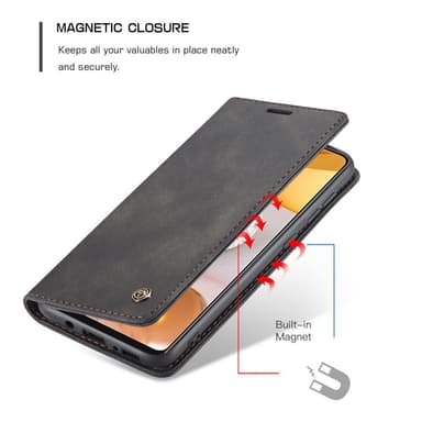 CASEME Plånboksfodral Samsung Galaxy S21 - Svart