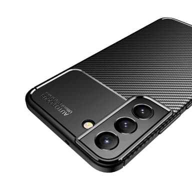 SKALO Samsung S22+ Carbon Fiber TPU-skal - Svart