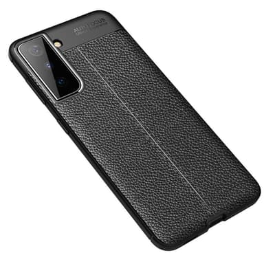 Samsung Galaxy S21+ (Plus) TPU-skal Litchi Grain - Svart