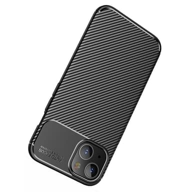 SKALO iPhone 13 Carbon Fiber TPU-skal - Blå