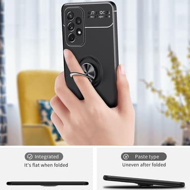 Samsung Galaxy A73 5G TPU skal med Finger Ring - Svart