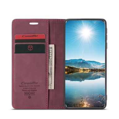 CASEME Plånboksfodral Xiaomi Mi 11 - Vinröd