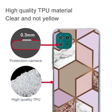 SKALO Samsung A22 5G Marmor TPU-skal - Motiv 3