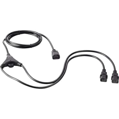Basetech BT-1886933 IEC Y-kabel Svart 2.35 m