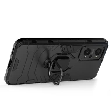 Realme GT Neo 2 Hybrid skal med Finger Ring - Svart