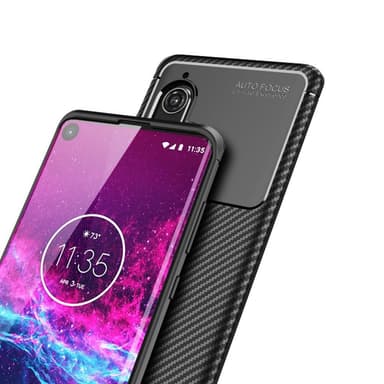 Motorola Edge+ Karbon fiber Skal - Svart