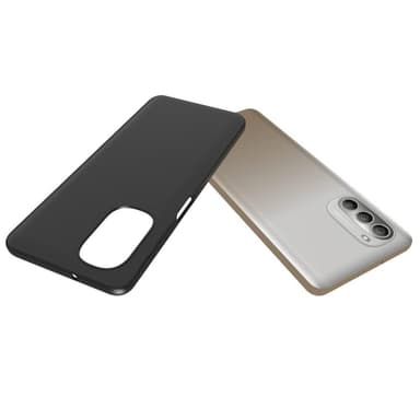 SKALO Moto G51 Mattsvart Ultratunn TPU-Skal