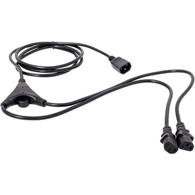 HAWA 1008272 IEC Y-kabel Svart 2.35 m