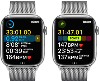 Apple Watch Series 8 45mm Cellular (silver stainless steel / silver milanese loop)