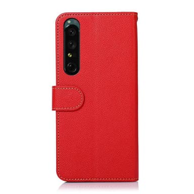 KHAZNEH Sony Xperia 1 IV Plånboksfodral Röd/Svart