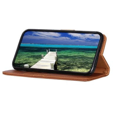 KHAZNEH Motorola Moto G 5G 2022 Plånboksfodral - Brun