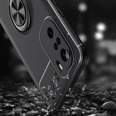 Xiaomi Mi 11i TPU skal med Finger Ring - Svart