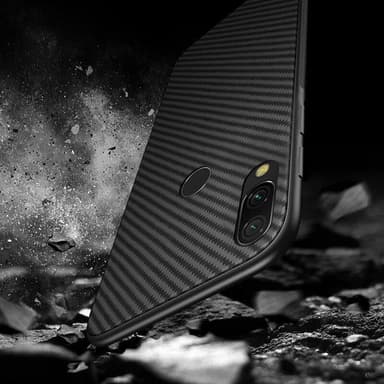 Carbon Fiber TPU-skal Xiaomi Redmi Note 7 - Svart - Svart