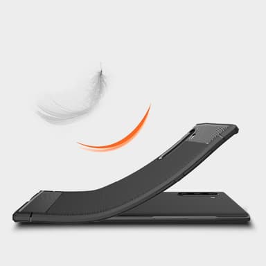 Stöttåligt Armor Carbon TPU-skal Samsung Note 10 - Röd