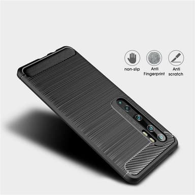 Stöttåligt Armor Carbon TPU-skal Xiaomi Mi Note 10 / Note 10 Pro - Grå