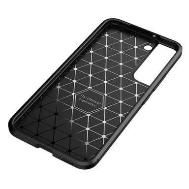 SKALO Samsung S22+ Carbon Fiber TPU-skal - Svart