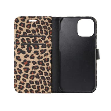 iPhone 12 / 12 Pro Plånboksfodral Fodral Leopard - Brun