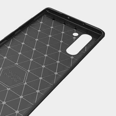 Stöttåligt Armor Carbon TPU-skal Samsung Note 10 - Röd