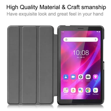 Tri-fold Fodral till Lenovo Tab M7 (3rd Gen) - Svart