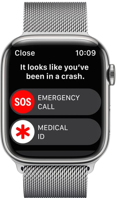 Apple Watch Series 8 45mm Cellular (silver stainless steel / silver milanese loop)