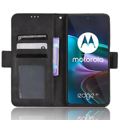 Motorola Edge 30 5G Plånboksfodral  - Svart