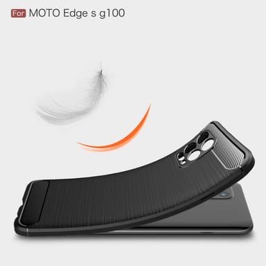 Motorola Moto G100 Karbon fiber texture Skal - Svart