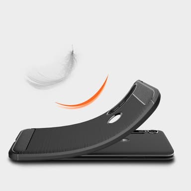 Stöttåligt Armor Carbon TPU-skal Moto G8 Plus - Blå