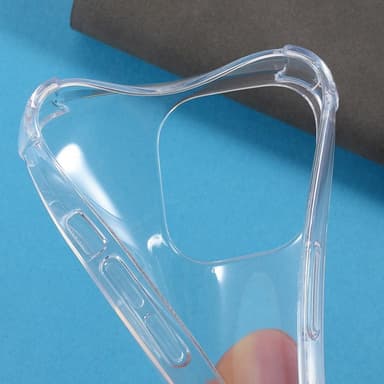 iPhone 13 Pro Transparant mjukt TPU Skal Med Förstärkta Hörn