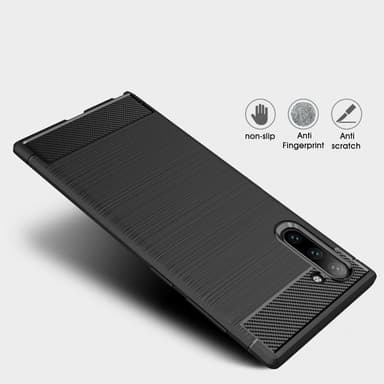 Stöttåligt Armor Carbon TPU-skal Samsung Note 10 - Svart