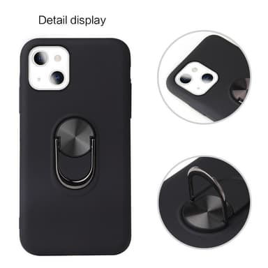 iPhone 13 Mini Hybrid skal med Finger Ring - Svart