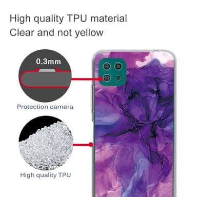 SKALO Samsung A22 5G Marmor TPU-skal - Motiv 5